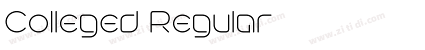Colleged Regular字体转换